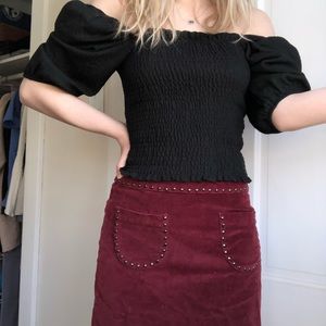 Burgundy Mossimo Skirt
